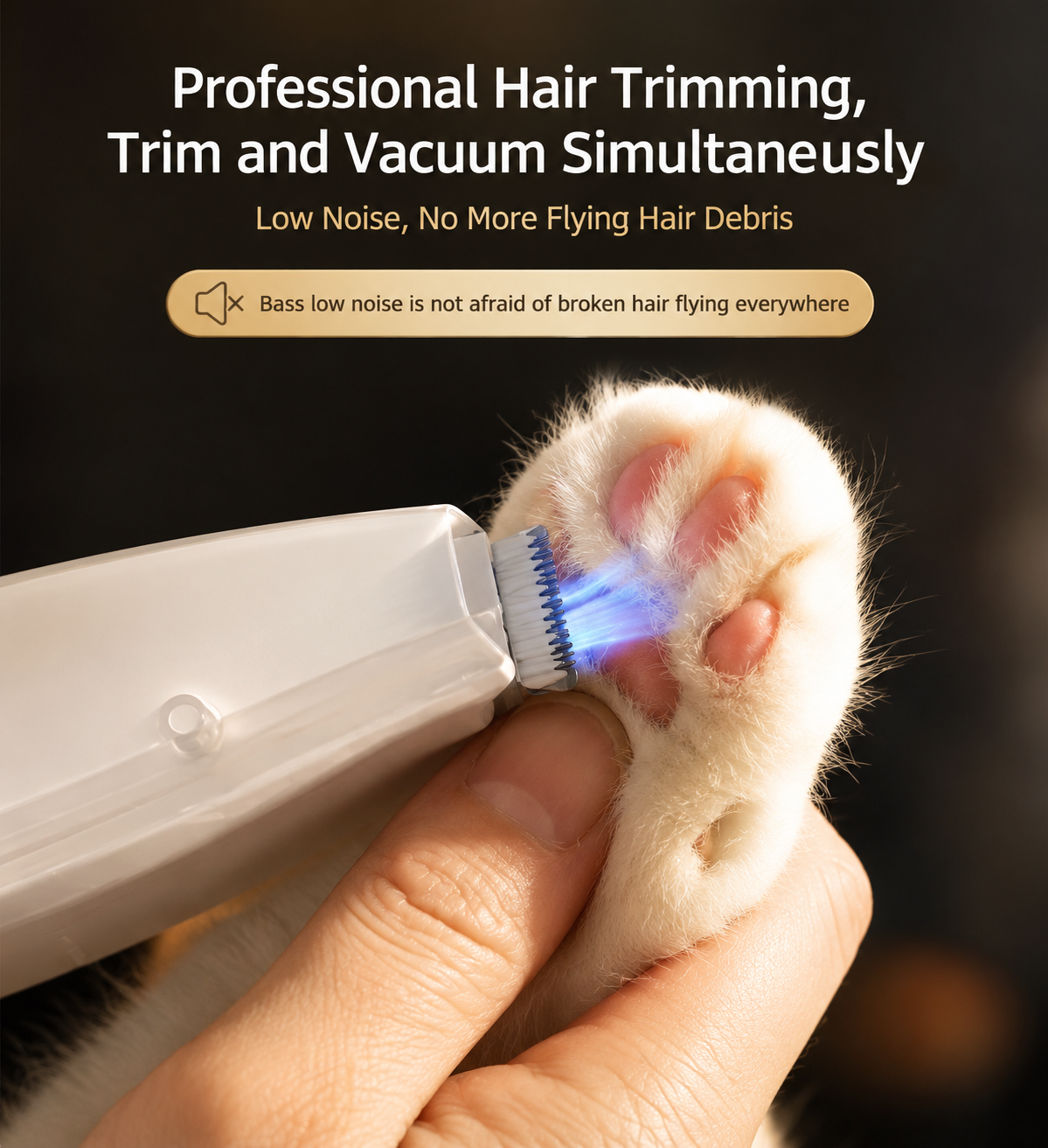 Professional Pet Grooming Clipper Kit for Dogs & Cats