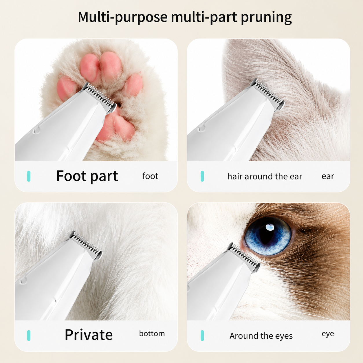 Professional Pet Grooming Clipper Kit for Dogs & Cats
