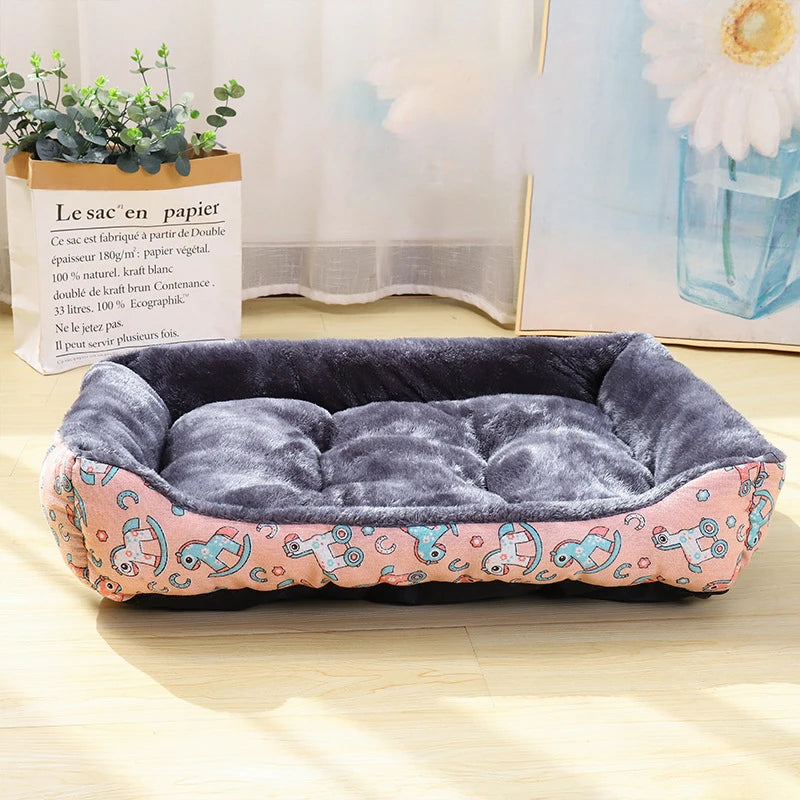 Cozy Pet Cushion Bed for Dogs – Plush Sofa Sleeping Mat for Cats & Puppies