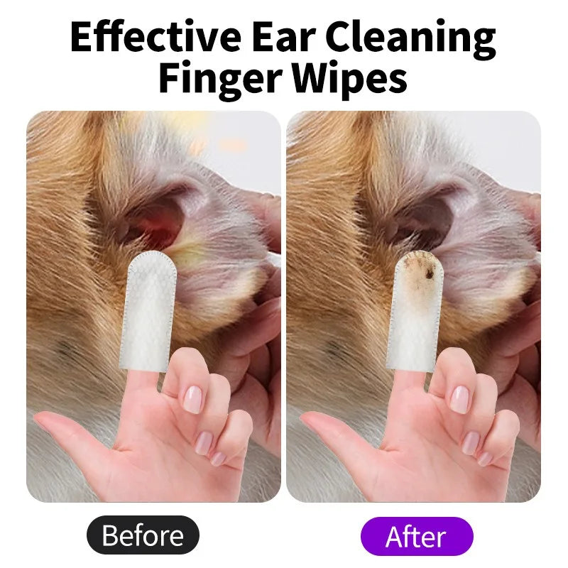 Gentle Ear Cleaning Wipes for Dogs & Cats