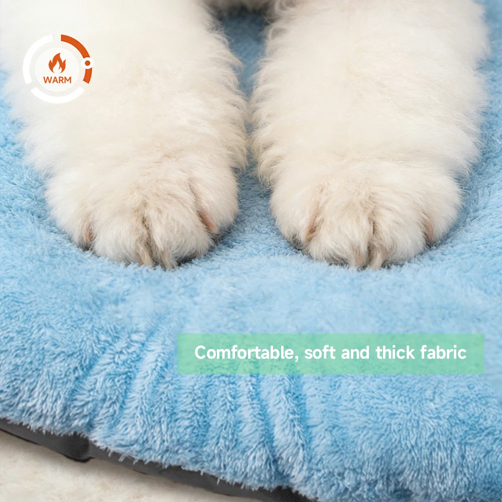 Portable Pet Cave Bed for Cats & Puppies – Cozy Foldable Sofa House with Removable Cushion
