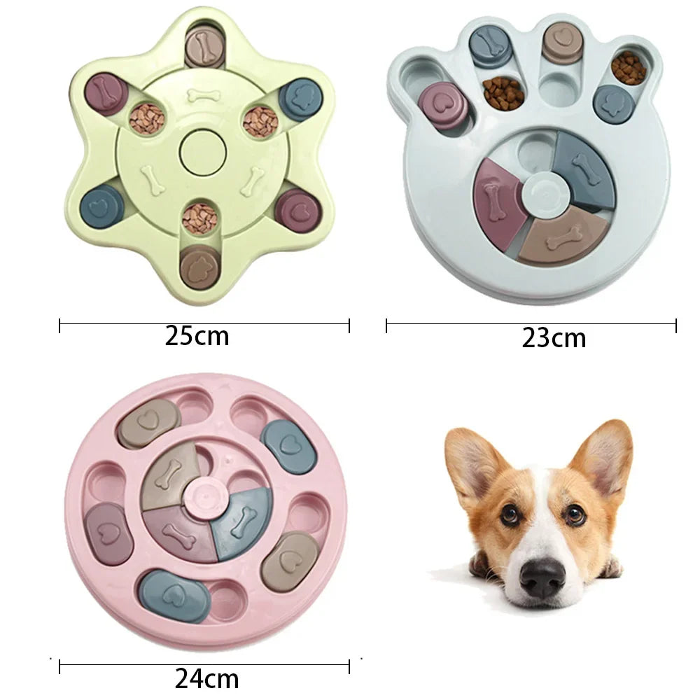 Interactive Slow Feeder Puzzle Toy for Smart Dogs
