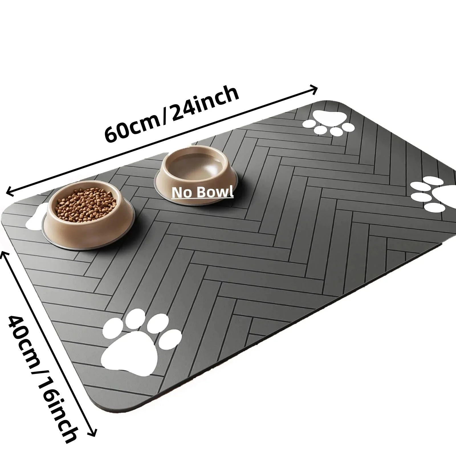 Quick-Dry Waterproof Pet Feeding Mat for Dogs & Cats