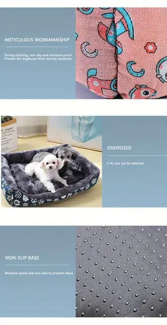 Cozy Pet Cushion Bed for Dogs – Plush Sofa Sleeping Mat for Cats & Puppies