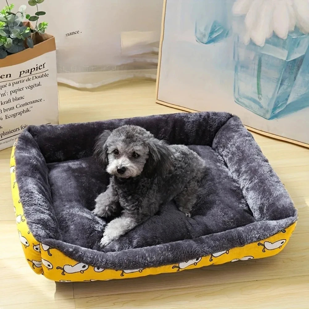 Cozy Pet Cushion Bed for Dogs – Plush Sofa Sleeping Mat for Cats & Puppies