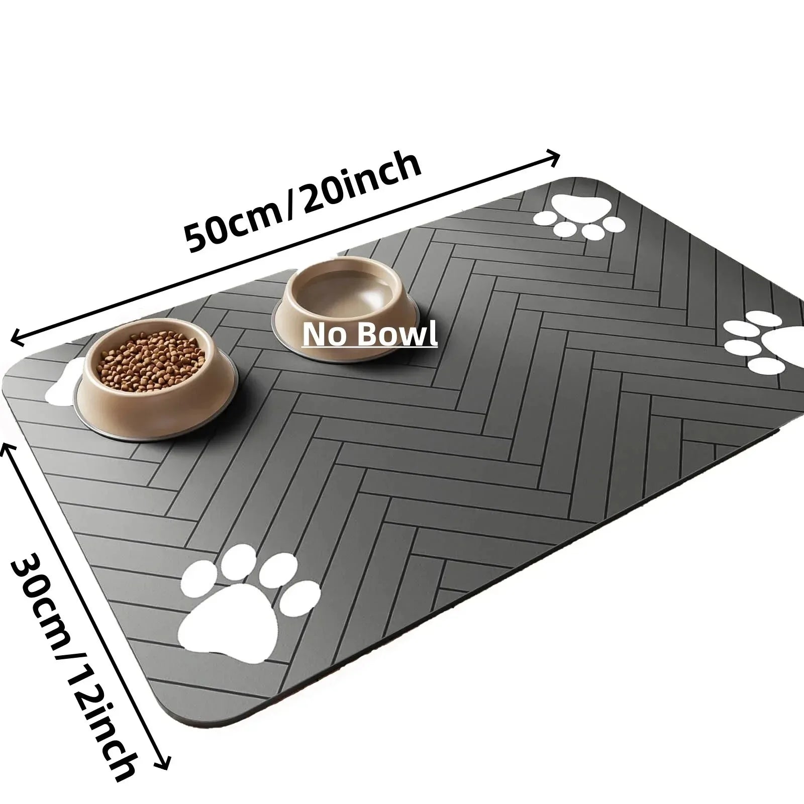 Quick-Dry Waterproof Pet Feeding Mat for Dogs & Cats