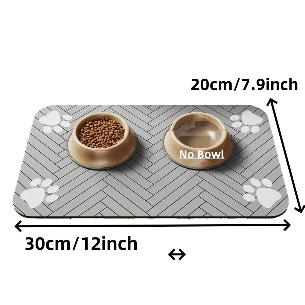Quick-Dry Waterproof Pet Feeding Mat for Dogs & Cats