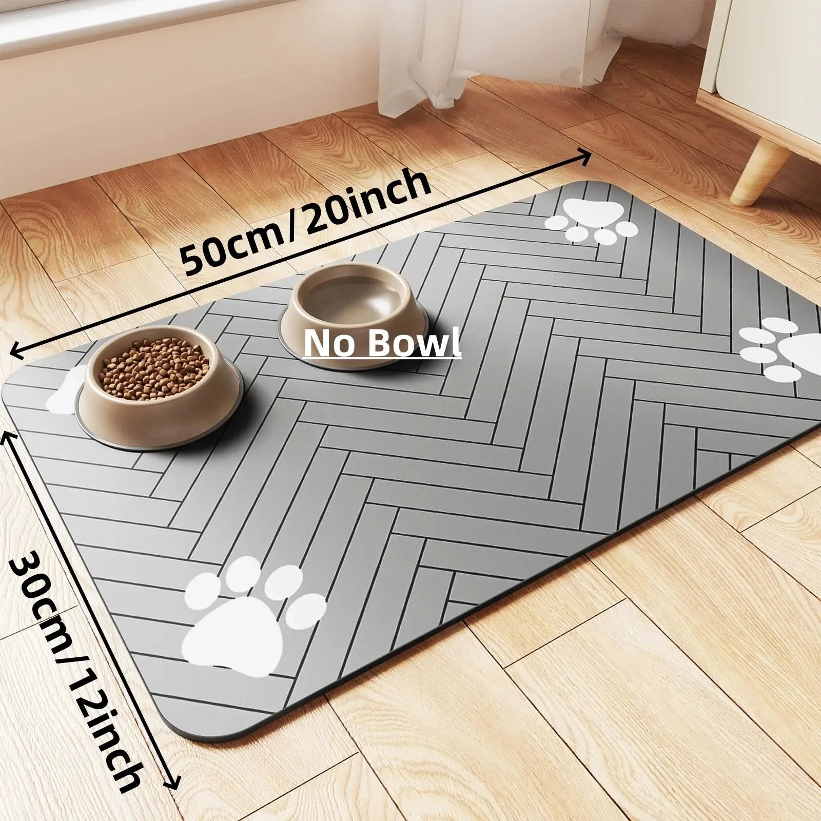 Quick-Dry Waterproof Pet Feeding Mat for Dogs & Cats