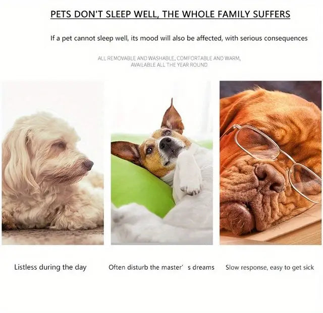 Cozy Pet Cushion Bed for Dogs – Plush Sofa Sleeping Mat for Cats & Puppies