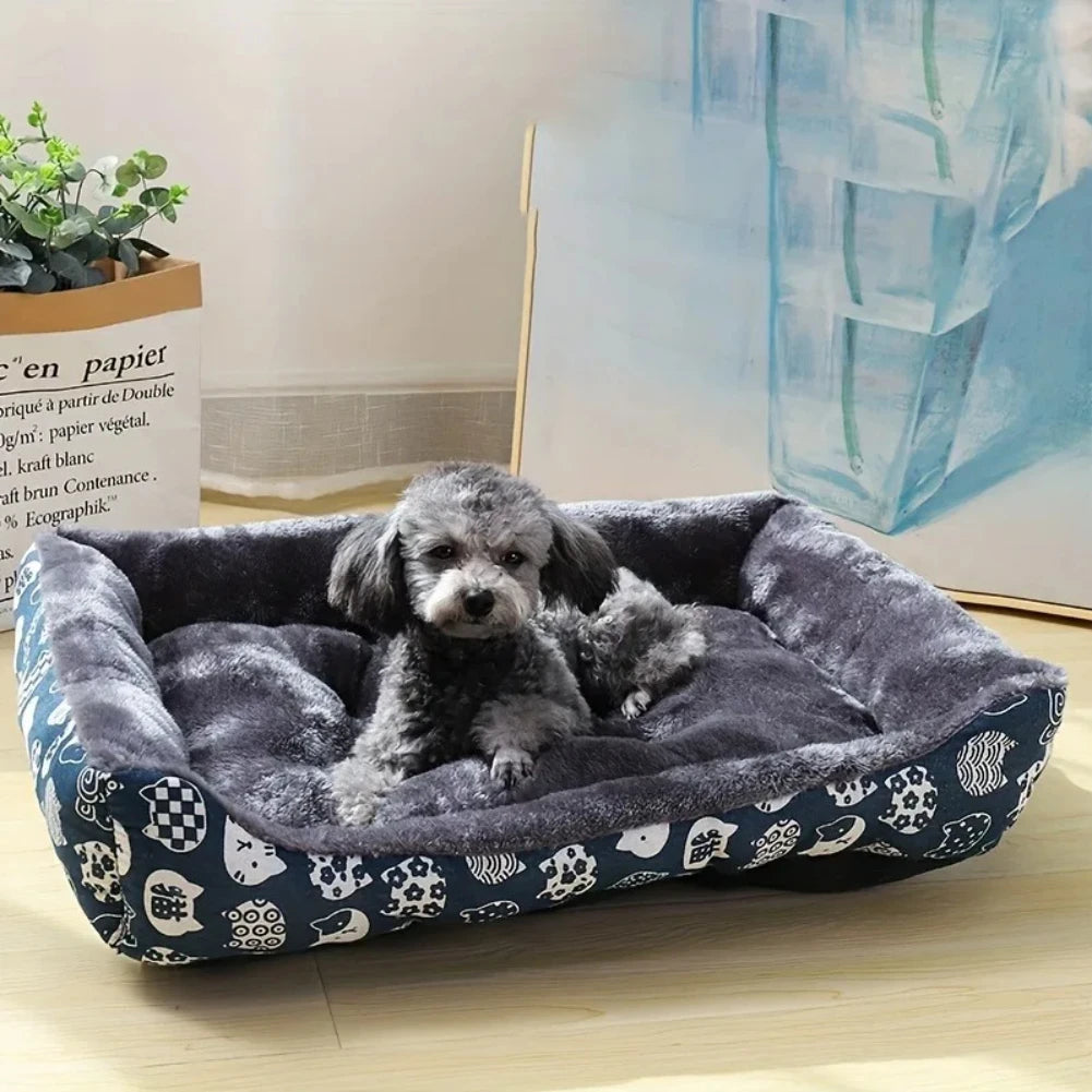 Cozy Pet Cushion Bed for Dogs – Plush Sofa Sleeping Mat for Cats & Puppies