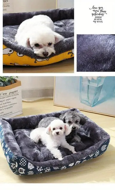 Cozy Pet Cushion Bed for Dogs – Plush Sofa Sleeping Mat for Cats & Puppies